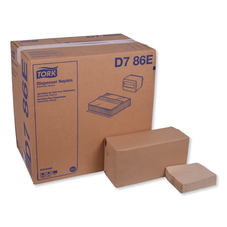 Tork Tork Universal Natural Masterfold Dispenser Napkin, 1-Ply, 13x12, PK6000 D786E